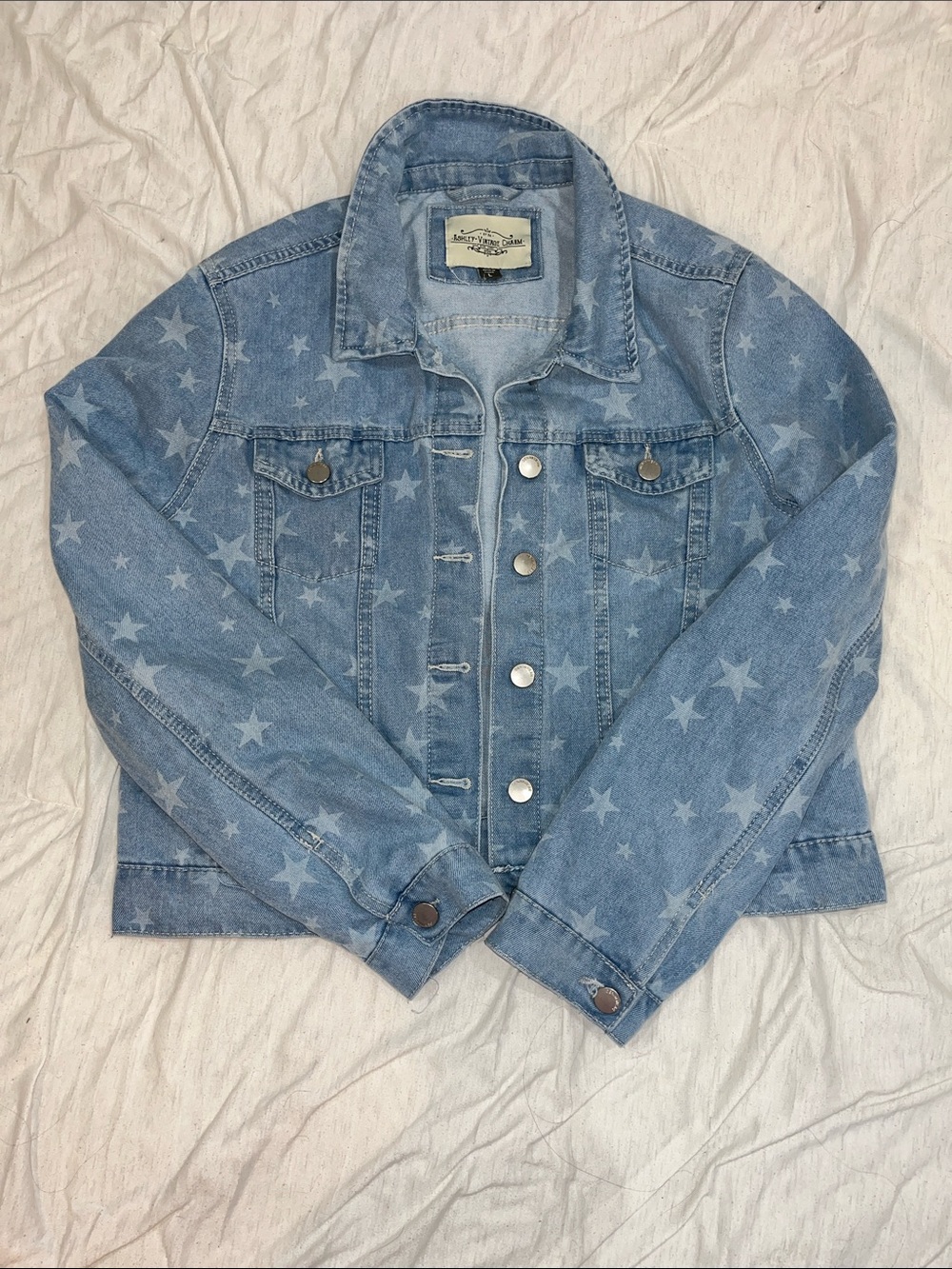 Ashley Vintage Charm Star Denim Jacket